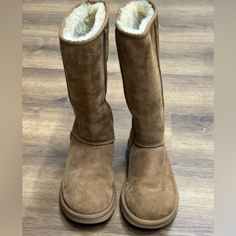 UGG Chestnut Suede Boots size 6β - Picture 3 of 6